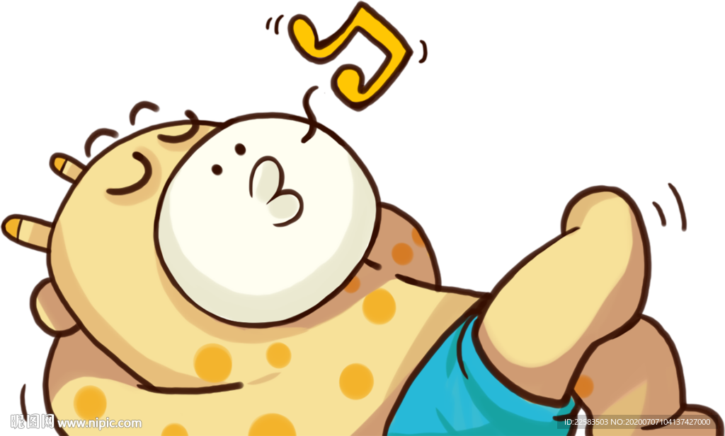 可爱熊我倒卧倒卡通形象