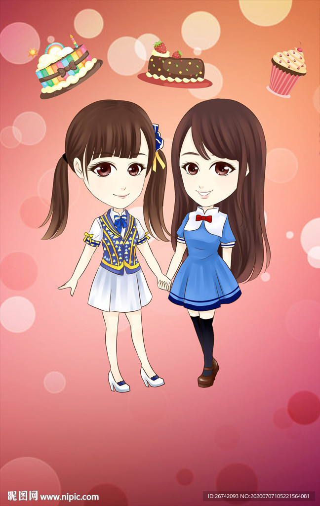 原创Q版 PSD精细分层人物