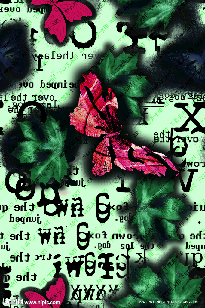 大牌 方巾 叶子 蝴蝶 字母