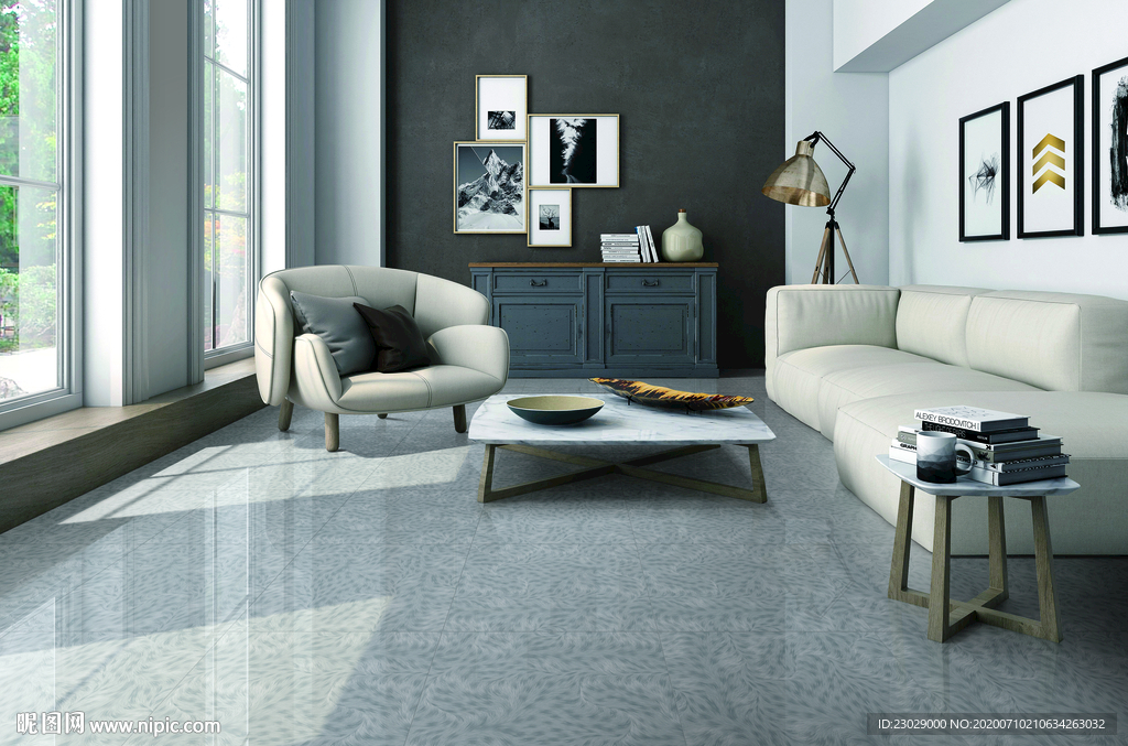 简约客厅分层图