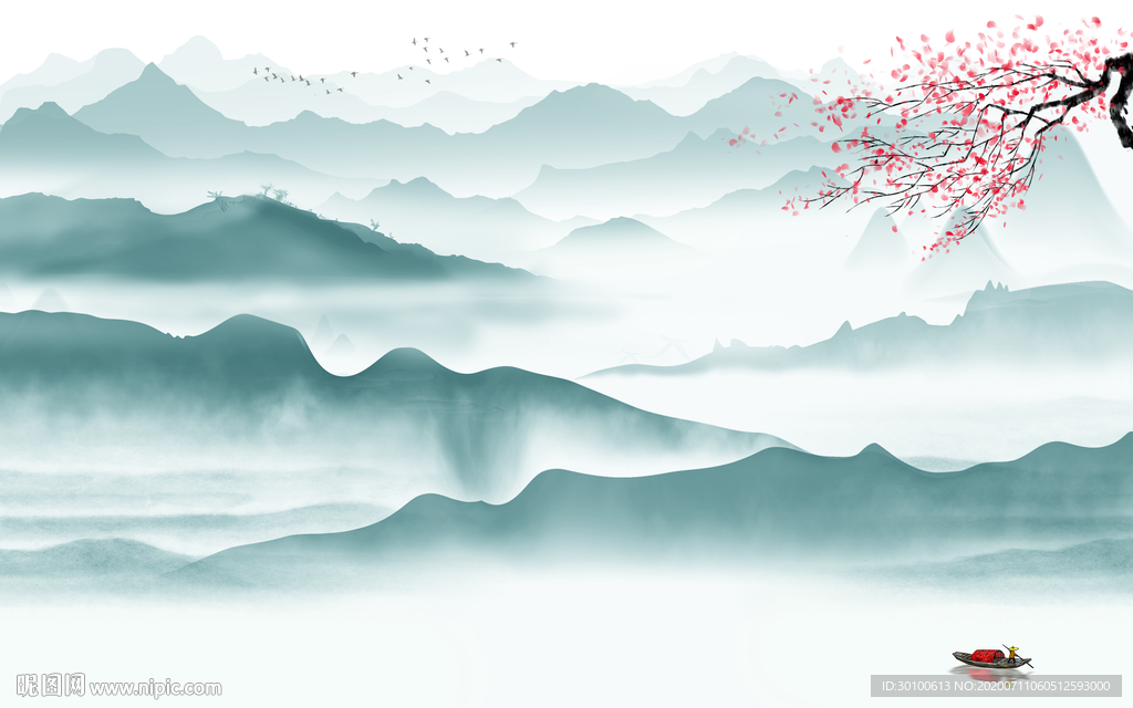 意境 爆款新山水画 TIF分层