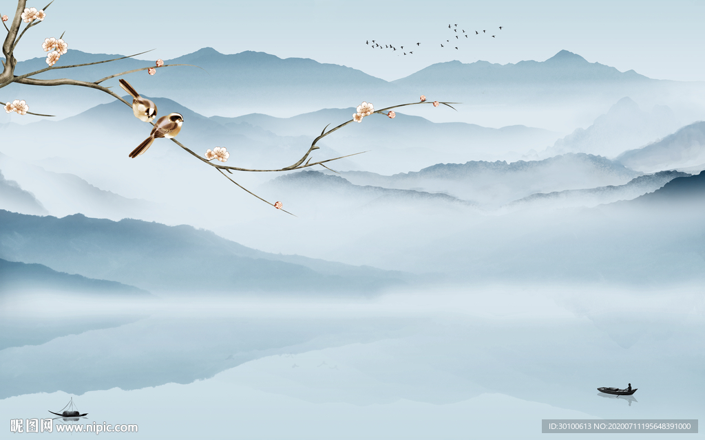 热销爆款新山水画 TIF分层