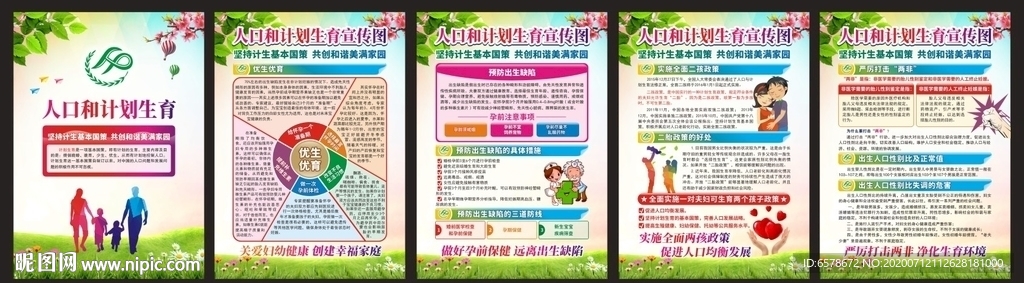 人口和计划生育展板