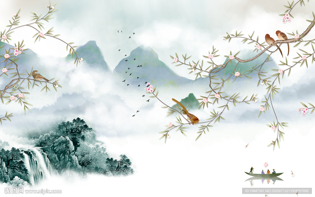 简约热销新山水画 TIF分层