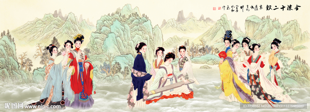 金陵十二钗 仕女图