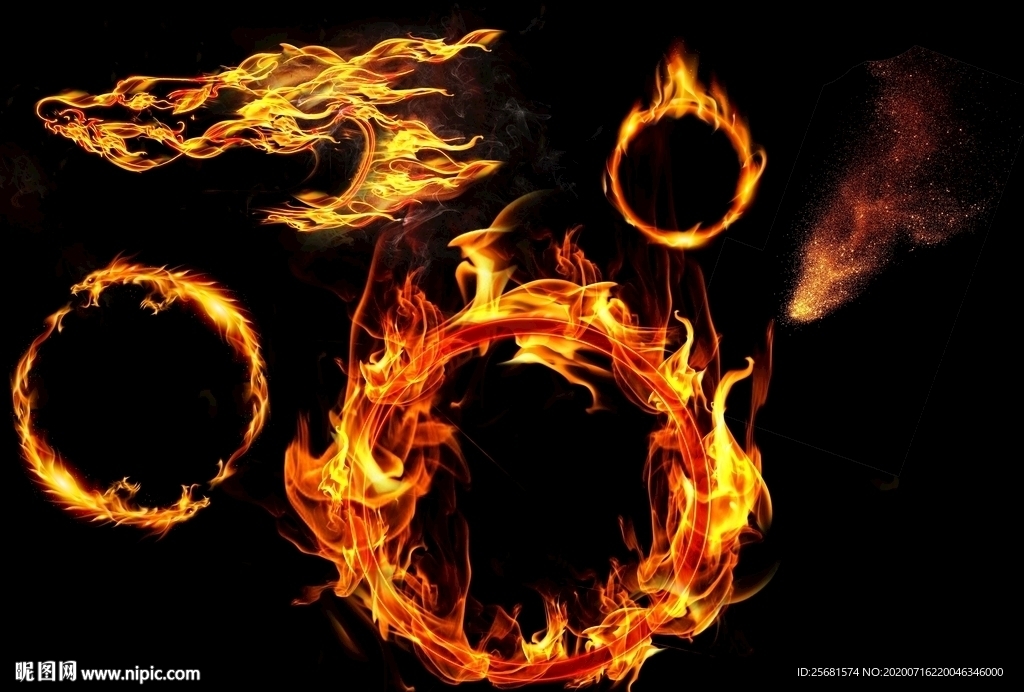 龙头火圈素材