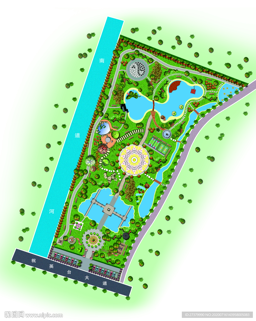 湿地公园景观效果图