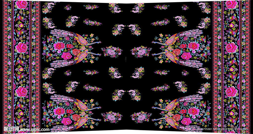 小碎花 数码 印花 大牌 花朵