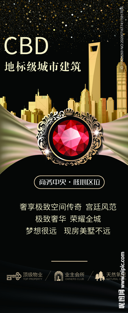 商业地产海报 房地产海报 开盘