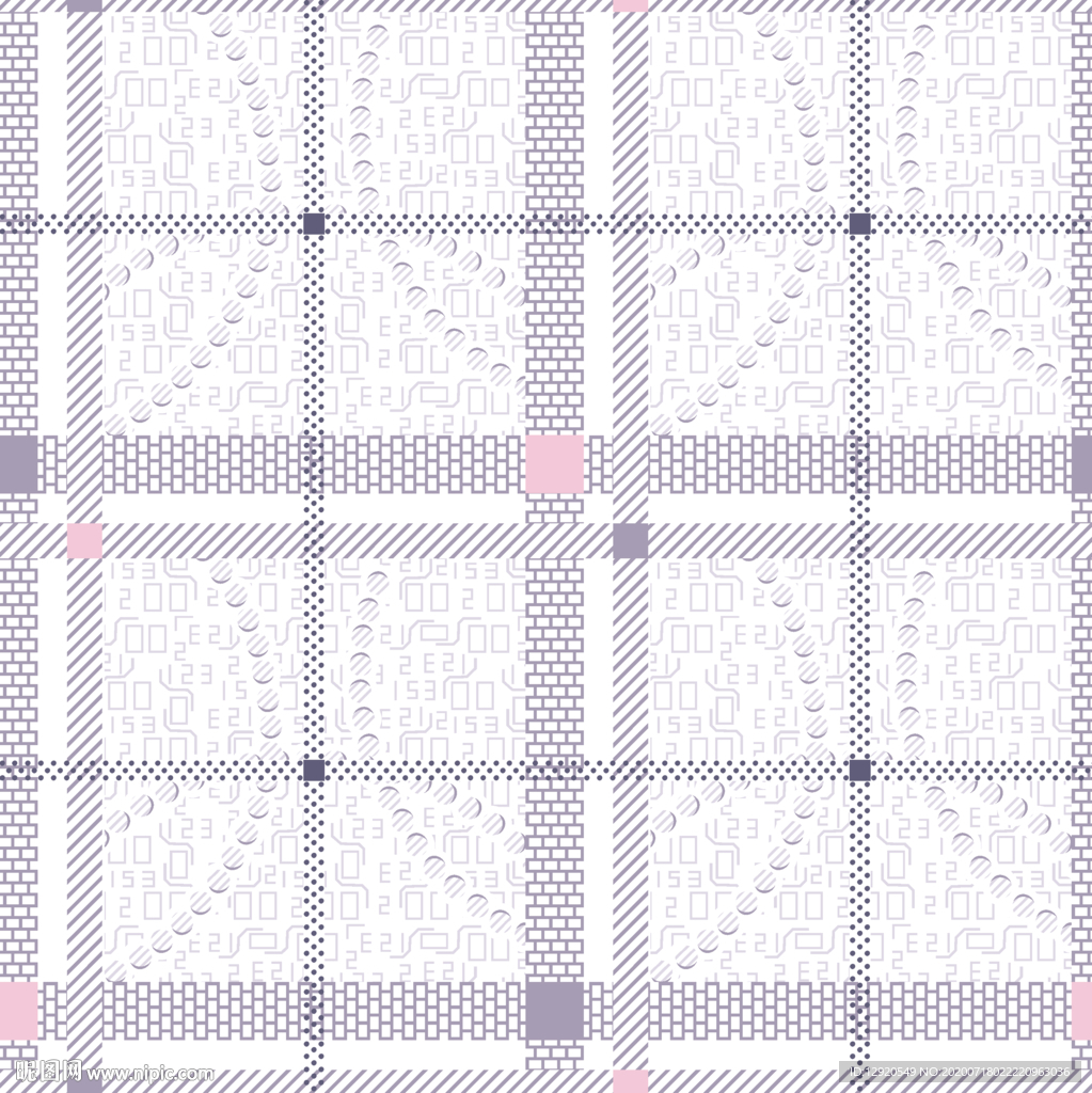 大牌精细几何格子
