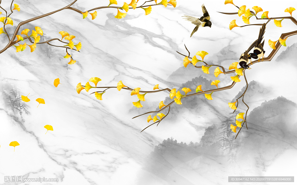 银杏新大气雅士白 tif合层