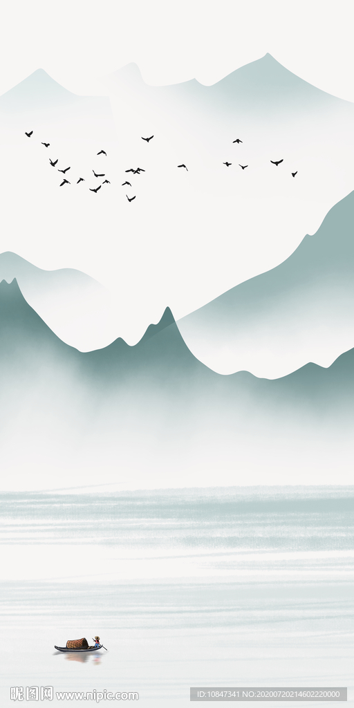 中式 高端玄关画 TIF分层