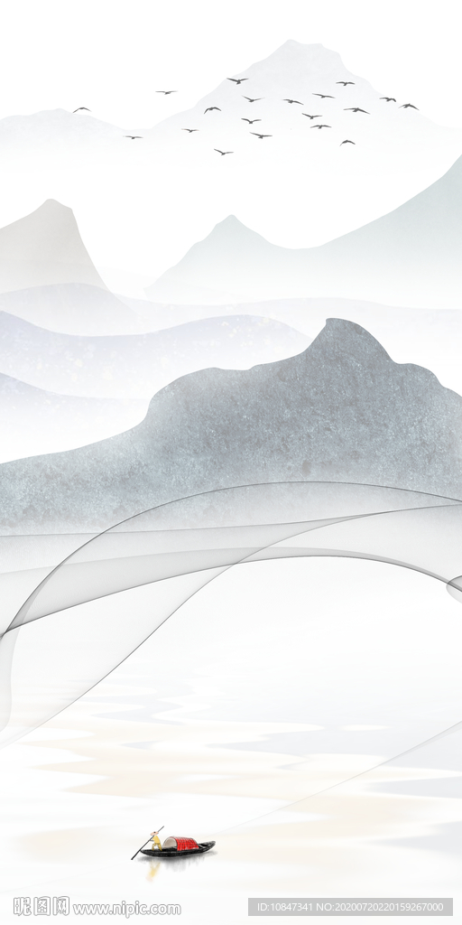 最 新山水玄关图 TIF分层