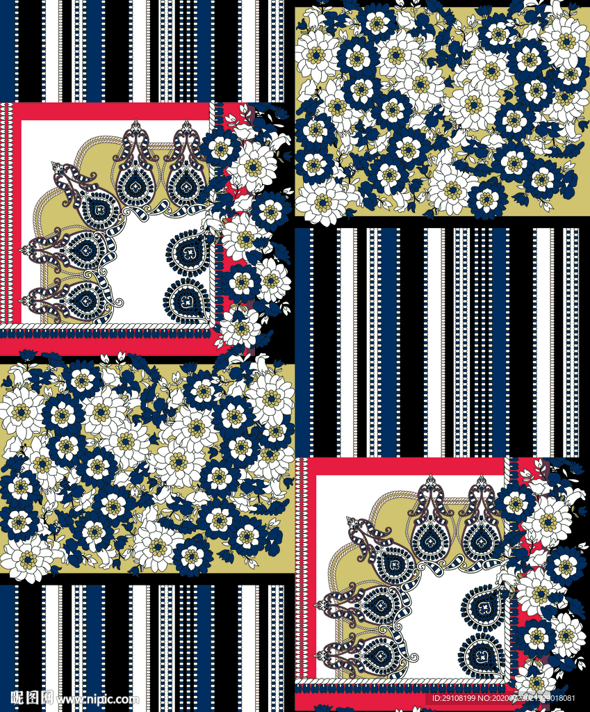 大牌花型 腰果花 小花 花卉