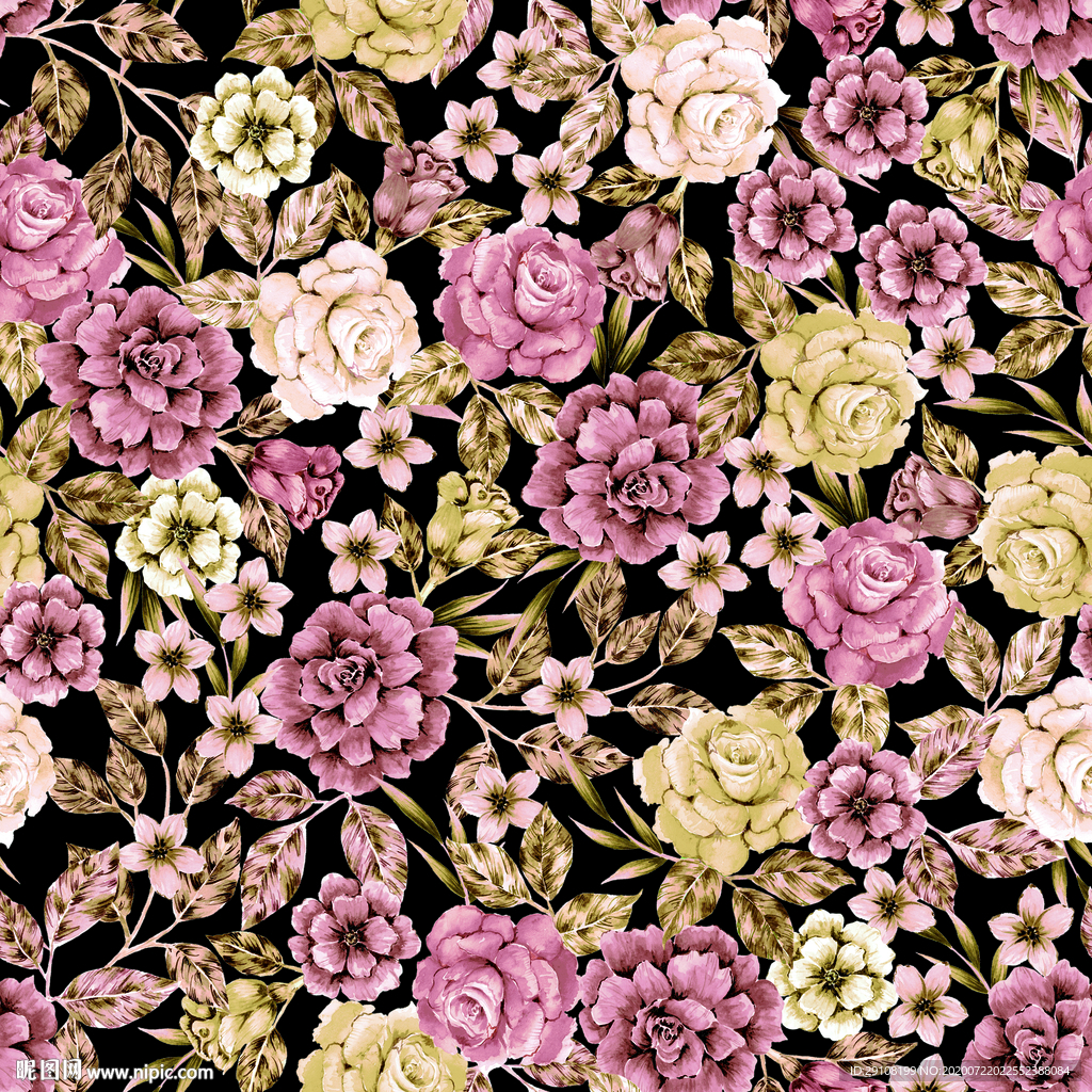 大牌花型 热带花