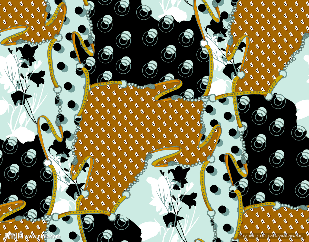 大牌花型 链条 皮带