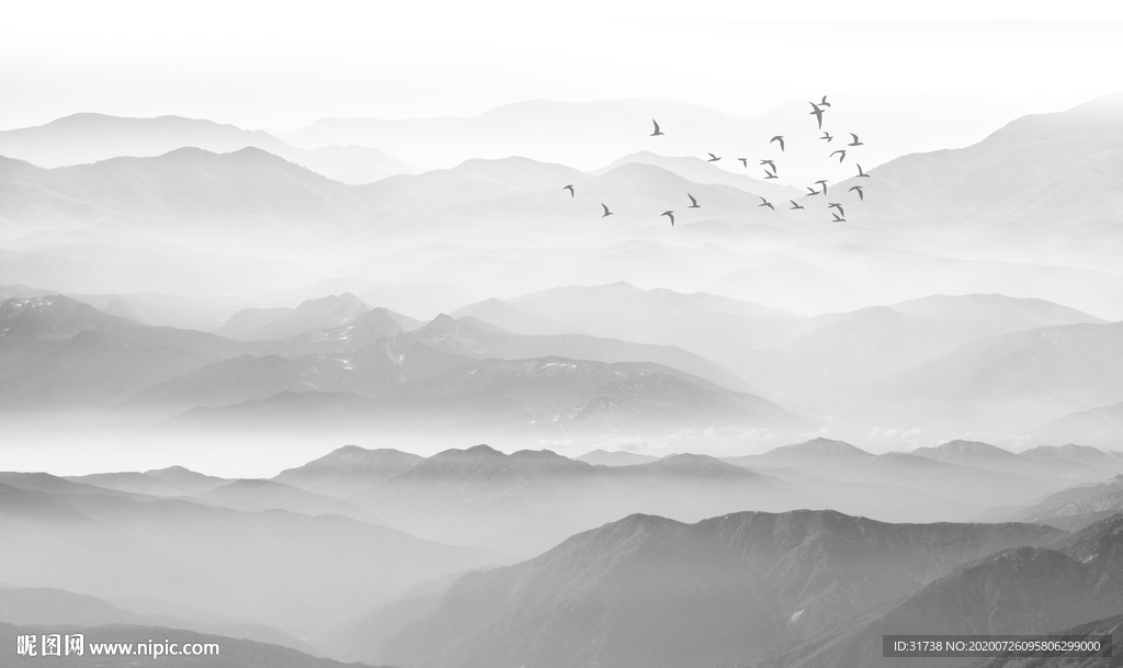 山水画 水墨山水画 意境山水画