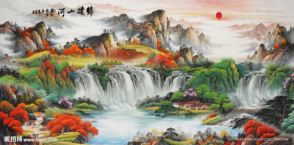 国画山水国画山国画