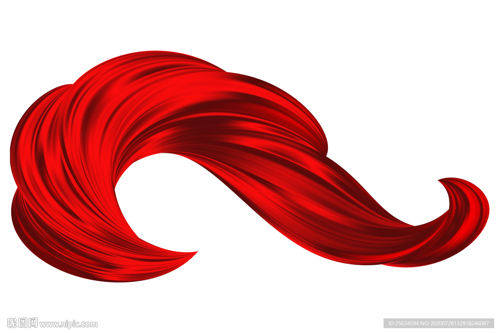 红色png彩带