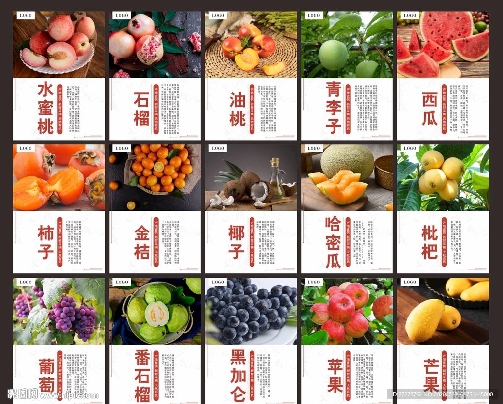 水果简介  水果介绍 水果展板