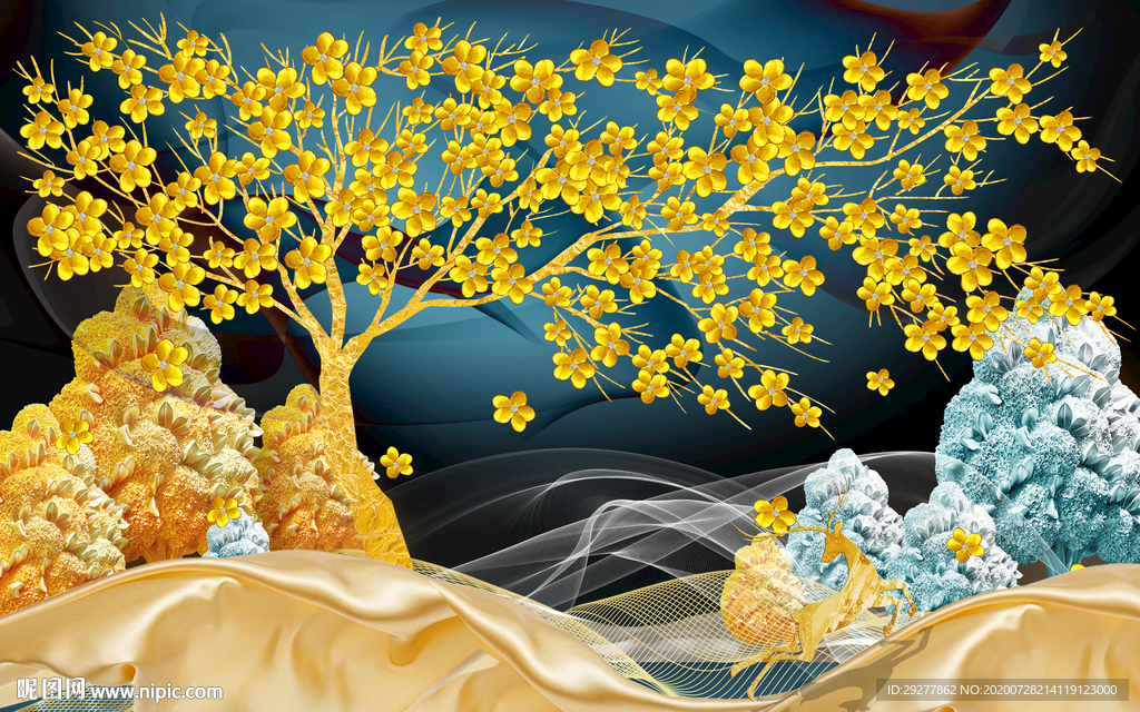 高档爆款新山水画 TIF分层