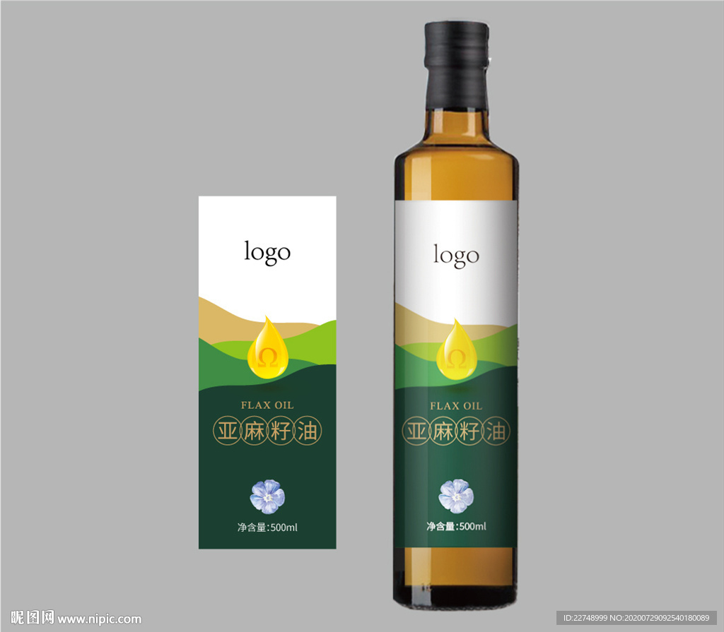 亚麻籽油标签