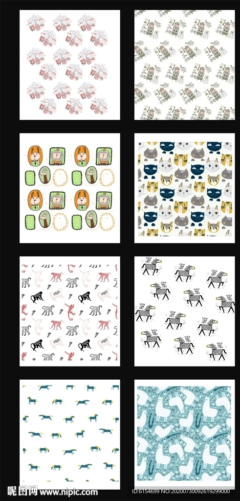 卡通满身印花图案