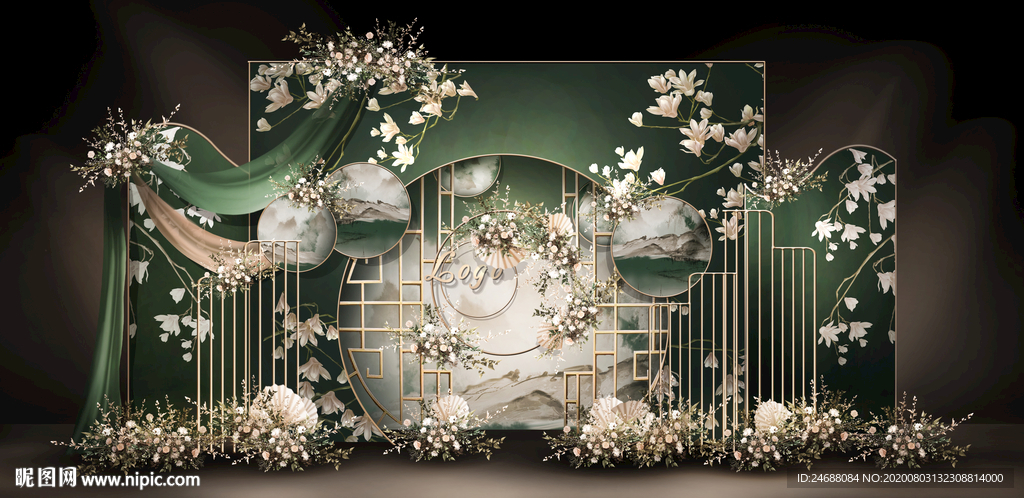 新中式婚礼留影区