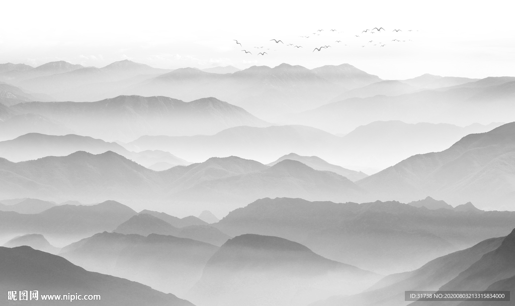 山水画 水墨山水画 意境山水画