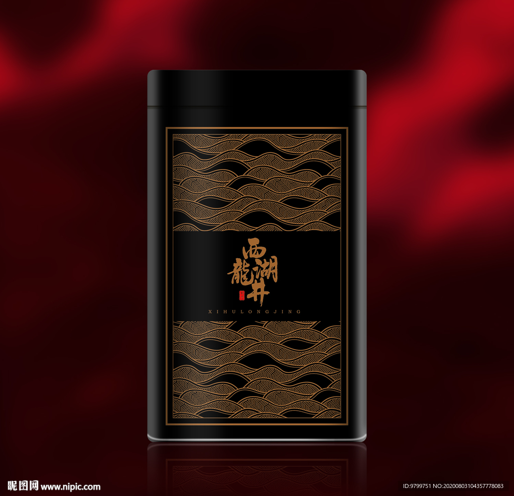 西湖龙井小罐包装设计