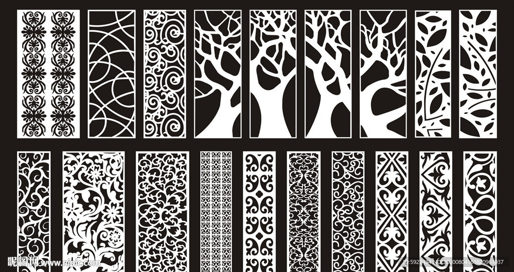 欧式镂空隔断雕花