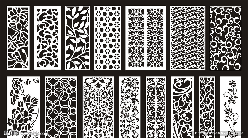 欧式镂空隔断雕花