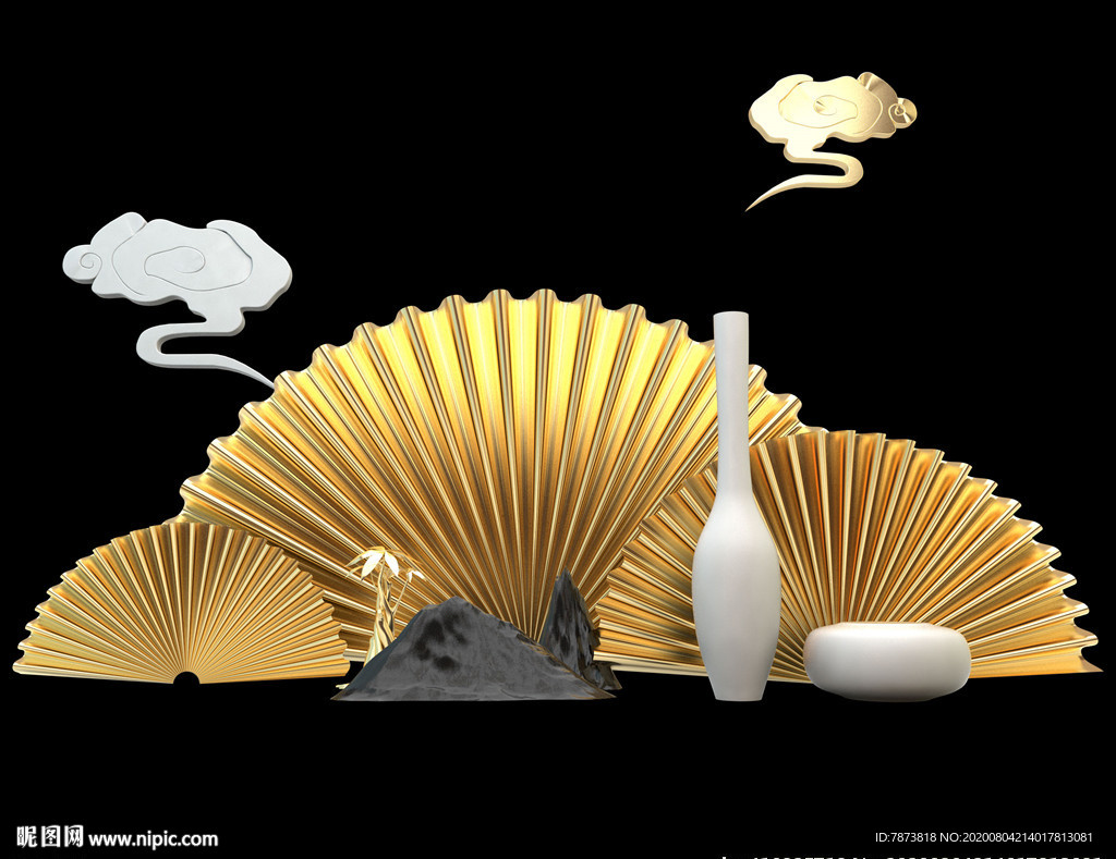 C4D房地产装饰元素素材