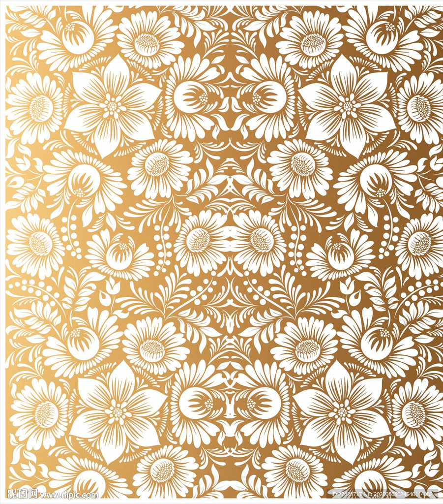 花卉背景 印花