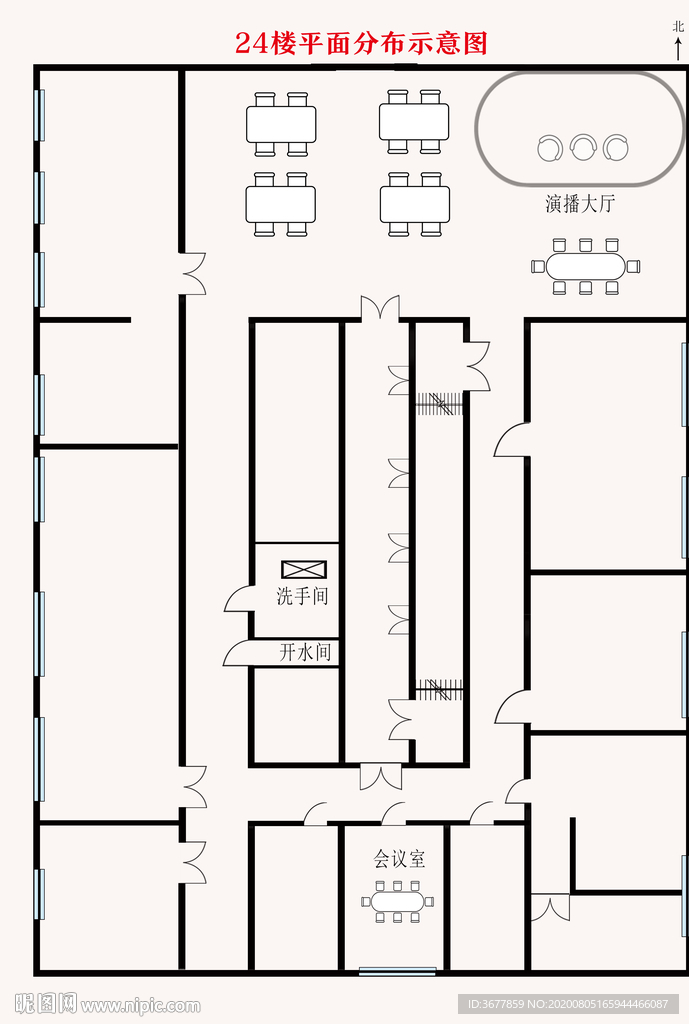 楼层平面分布示意图