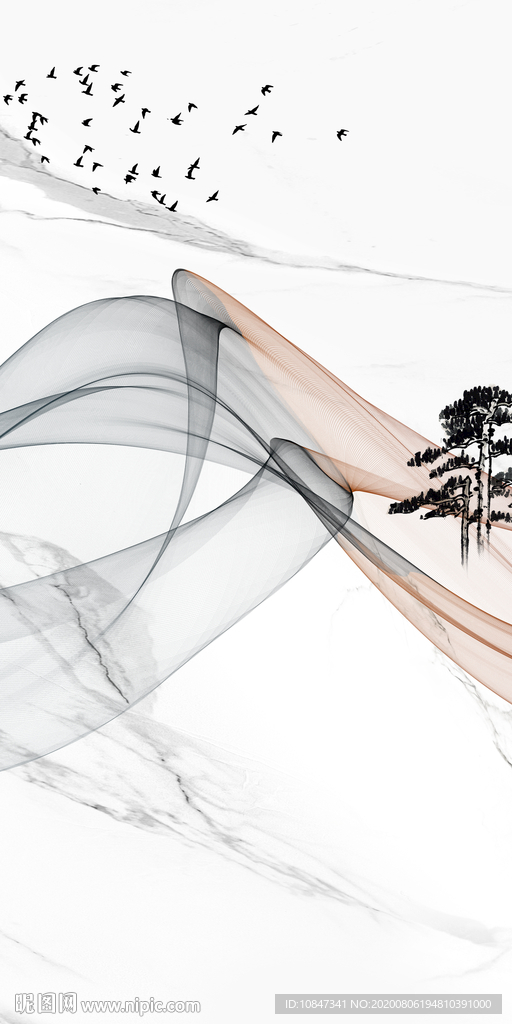 爆单现代唯美玄关 TIF分层