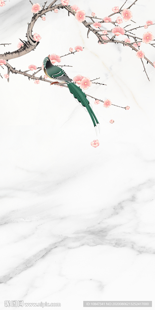 花鸟新玄关画 TIF分层