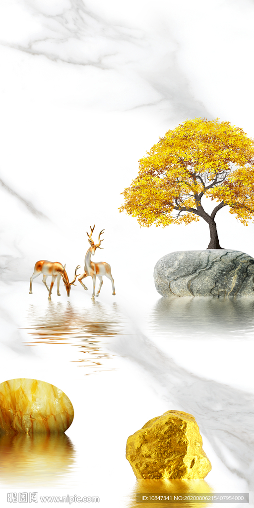 金鹿现代唯美玄关 TIF分层