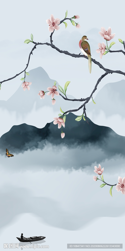 现代轻奢唯美玄关 TIF分层