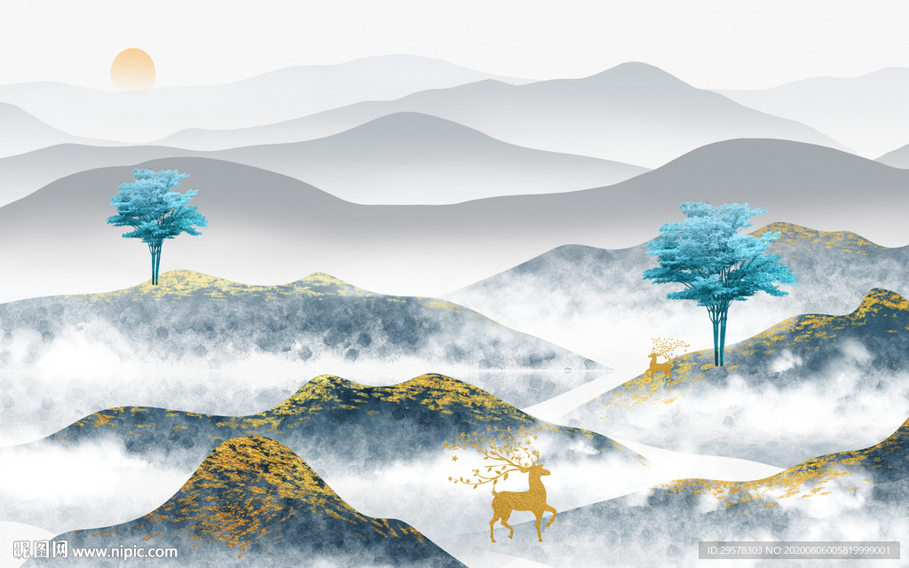 最新轻奢新装饰画 TIF分层