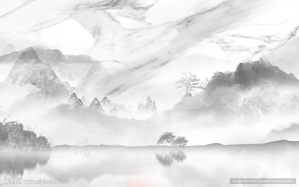 大气唯美山水 TIF分层