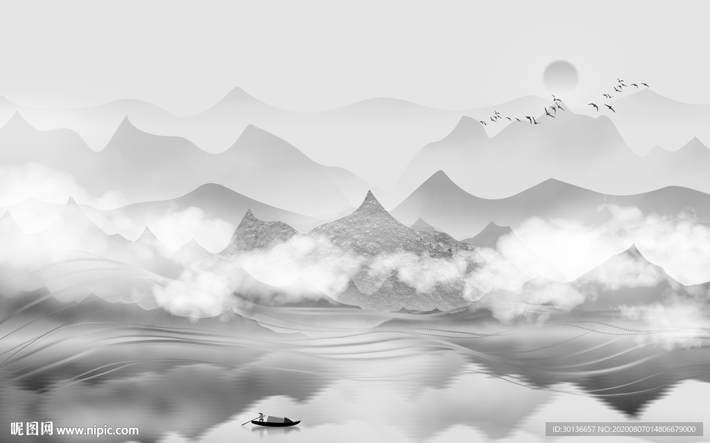 新上架意境唯美山水 TIF分层