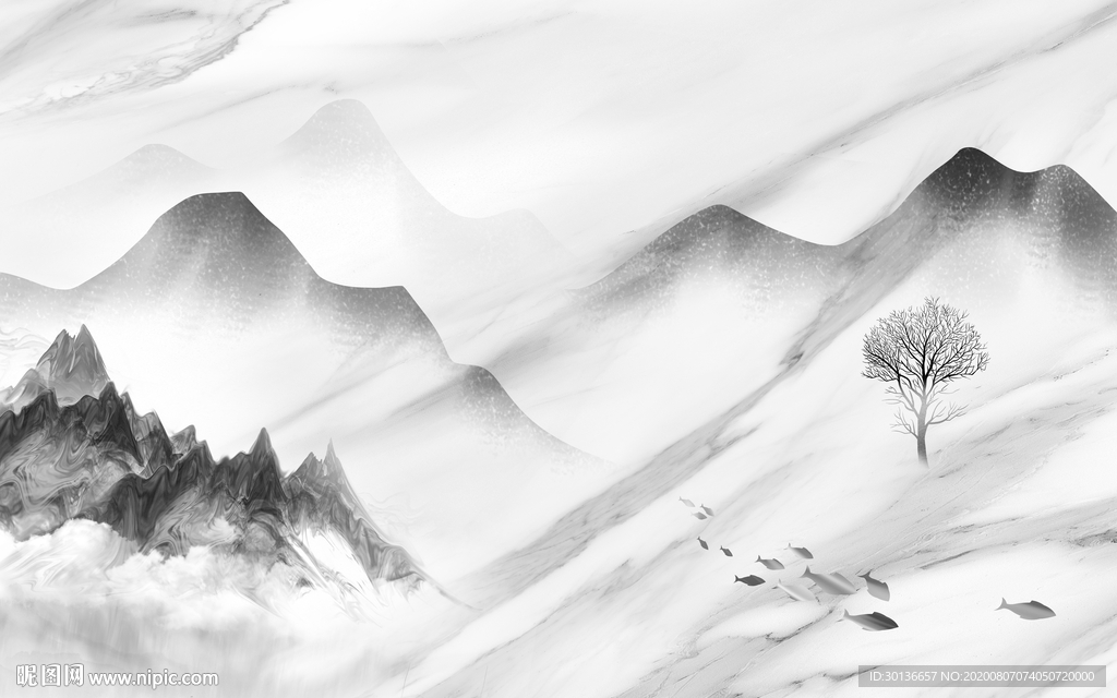 高清 大气唯美山水 TIF分层