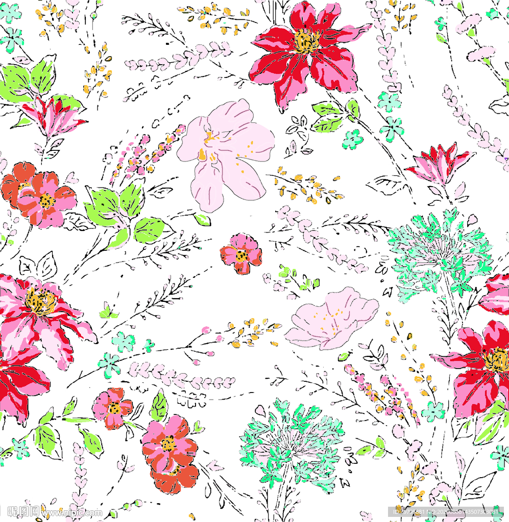 数码 印花 腰果 大牌 巴洛克