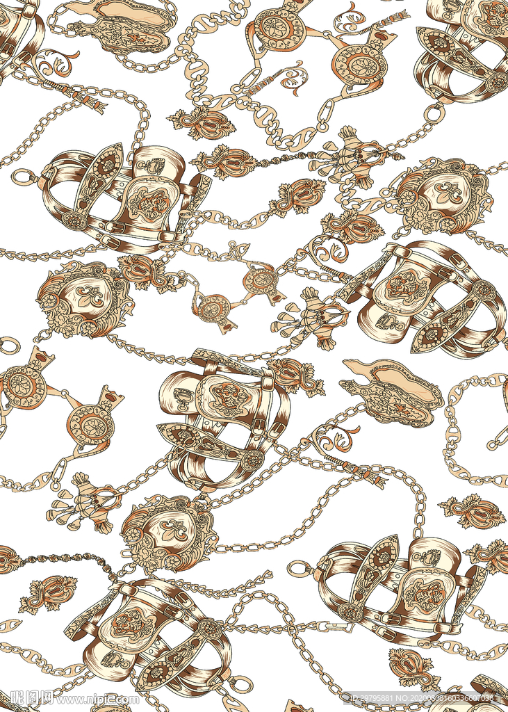 数码 印花 腰果 大牌 巴洛克