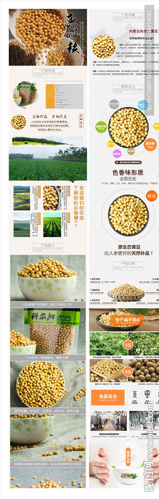 淘宝黄豆详情页设计