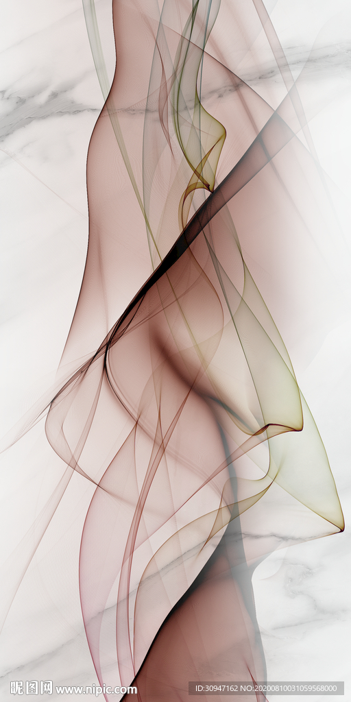 线条玄关新画山水 TIF分层