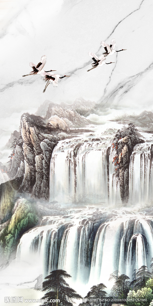 轻奢新山水画 TIF分层