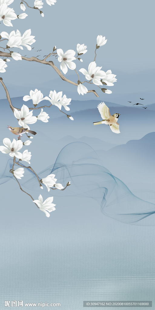 别墅轻奢新山水画 TIF分层