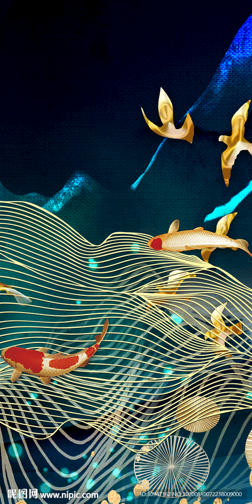 线条新高档晶瓷画 TIF分层